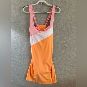 Ideology Pink and Orange Athletic Tank Dress